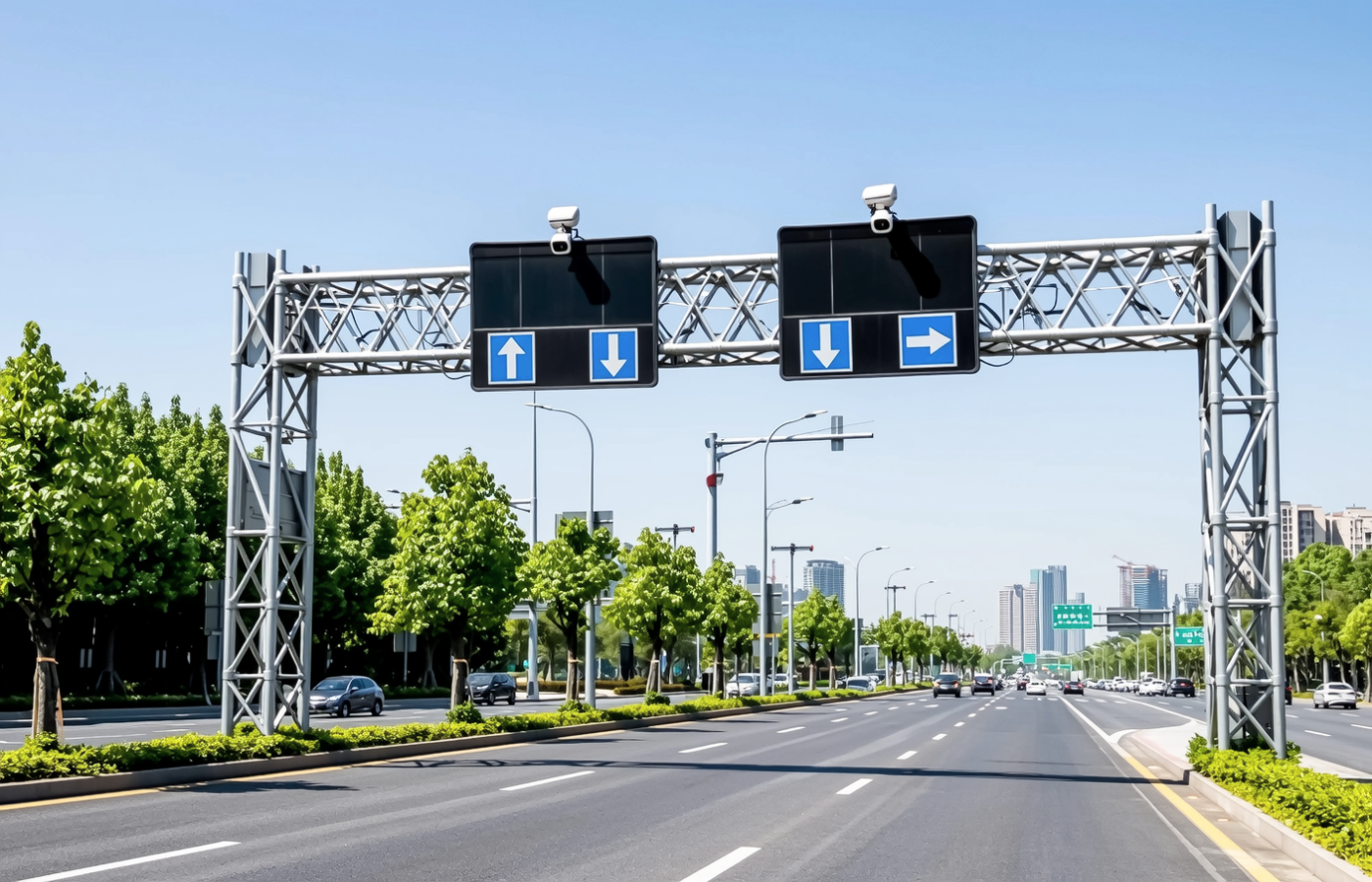 道路龙门架图片